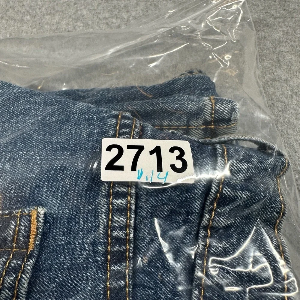 Levi's 505 Jeans W38 L29 (Fits 28) Regular Fit Blue Denim Faded Men Straight Leg